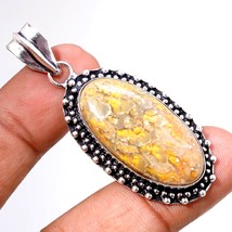 Bumble Bee Jasper Gemstone Handmade Ethnic Gifted Pendant Jewelry 2.20&quot; SA 9958 - $3.99