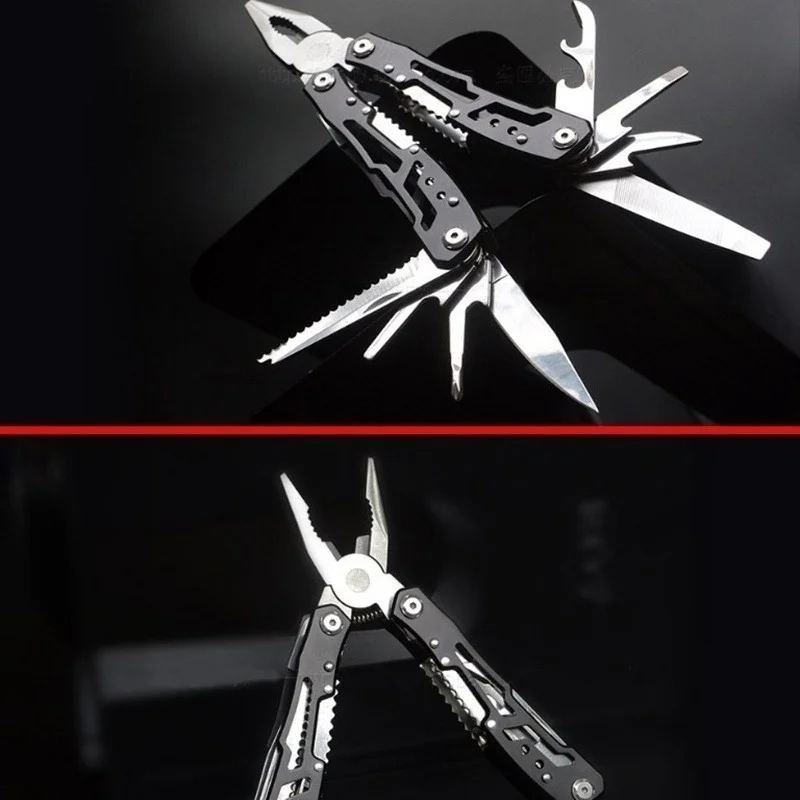 5 in 1 multi tools folding pliers camping multi tools outdoor survival tools with nylon thumb200