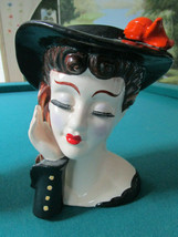 Head Vase Anita Hungary Glamour Girl Gibson Lady In Black Hat Pick One - £51.15 GBP