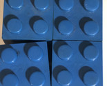 Vintage Tyco 2x2 Blue Brick Lot Of 20 Pieces Toys Building Blocks - $5.93