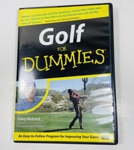 Golf for Dummies DVD with Gary McCord CBS Golf Commentator Tall Case - $6.45