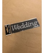 6 x Rhinestone Jewels WEDDING Words Stickers Scrapbook Crafts Invitation... - $214.76 MXN