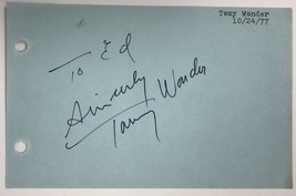 Tommy Wonder (d. 2006) Signed Autographed 4x6 Signature Page - £15.68 GBP