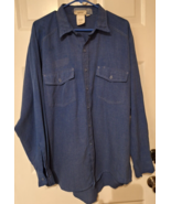 Cintas Nomex IIIA FR Work Shirts Button Up ARC Rating 4.4 NFPA 2113 Size... - $20.85