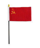 USSR Soviet Union Desk Flag Stick 4&quot;x6&quot; Rough Tex® 12 Pack - $24.00