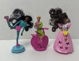 Lot of Barbie McDonalds set happy meal toy Skating Butterfly Biking - $5.60