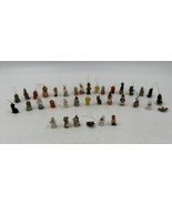 Lot of 30 Miniature Halloween Ornaments Mummy, Pumpkins, Black Cat, Tomb... - £16.00 GBP