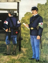 THE NCO, IMAGES OF AN ARMY ACTION, PRINT, AMBULANCE CORPS, MASSACHUSETTS... - $40.00