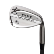 An item in the Sporting Goods category: Men's +2'' Rife Spin Groove 60° Lob Wedge (LW) "R" Flex GRAPHITE Right Handed