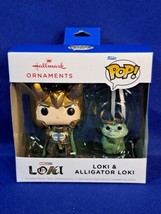 HALLMARK Funko Loki &amp; Alligator Loki Set Christmas Ornaments Walmart Exclusive - £43.92 GBP