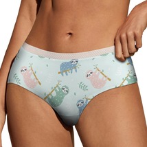 Cartoon Animal Sloth Panties for Women Lace Briefs Soft Ladies Hipster U... - $13.99