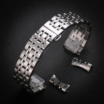 14mm Solid 304L Stainless Steel Metal Curved End Watch Bracelet/Watchband + Tool - £19.26 GBP+