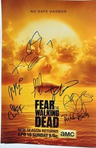 Fear The Walking Dead Cast Signed Poster X7 - Kim Dickens, Cliff Curtis + w/COA - £337.46 GBP