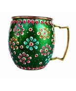 Handmade Pure Copper Outer Hand Painted Art Work Wine, Vodka, Beer,Cocktail - $28.52