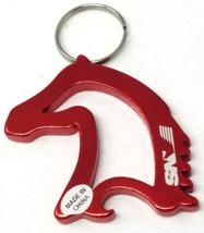 North Stallion Keychain Horse Head Bottle Opener Metal 2000s - £9.12 GBP