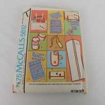 McCalls 5812 Sewing Pattern Accessories Alphabet Transfer Bag Wallet Sewing Kit - £4.75 GBP