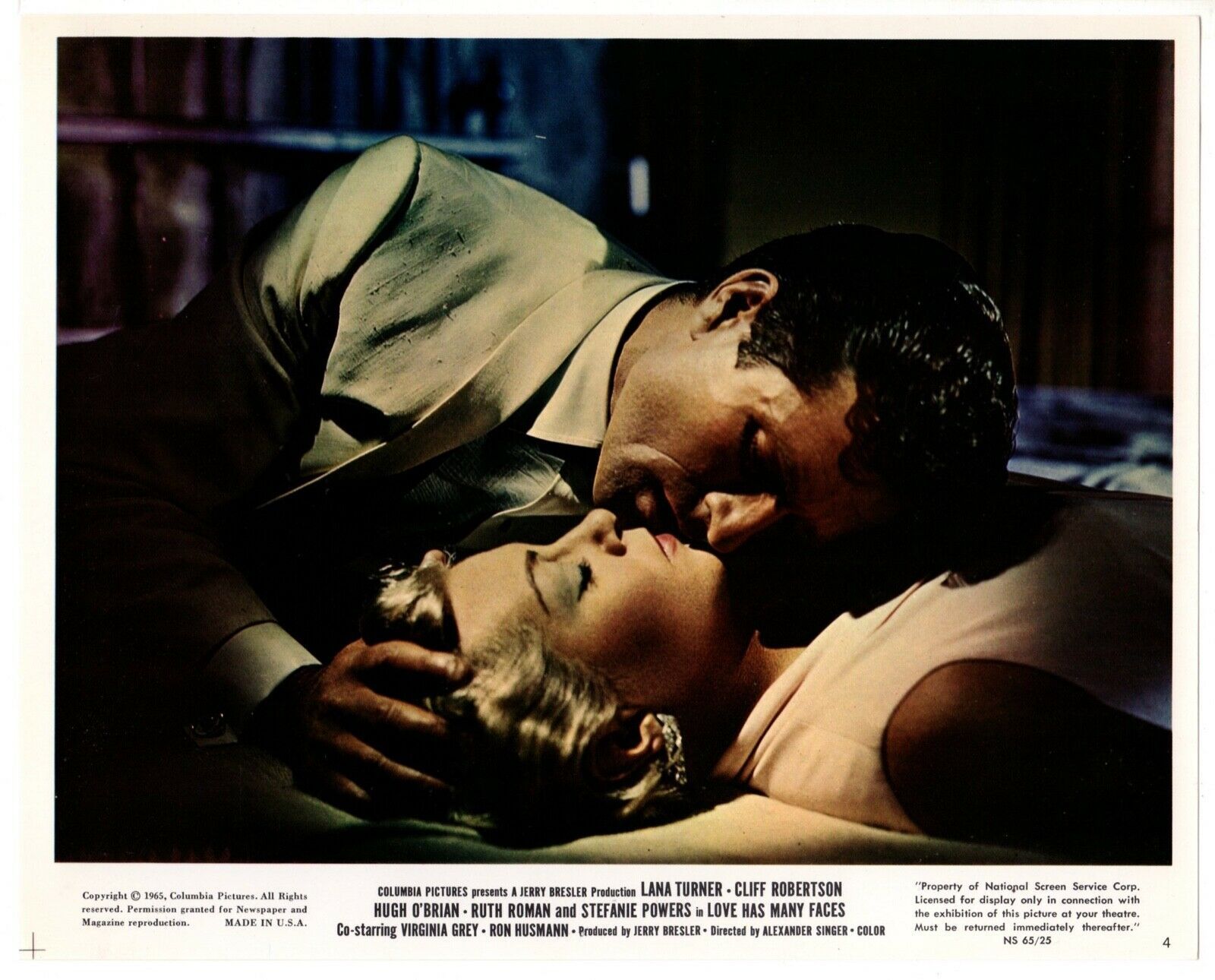 LOVE HAS MANY FACES (1965) Lana Turner and Hugh O&#39;Brian Steamy Romantic ... - $50.00