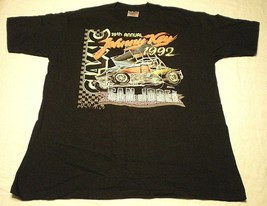 SAN JOSE SPEEDWAY 1992 Johnny Key Classic SPRINT CAR RACE Vtg USA Lg T-S... - £47.78 GBP