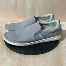 Crocs Torino Mens Size 10 Canvas Slip On Shoes Sneakers Round Toe 203961 Gray - £16.70 GBP