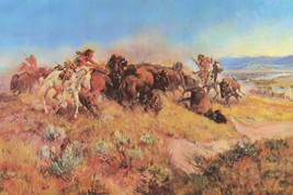 The Buffalo Hunt No 40 by Charles Marion Russell Giclee Art Print + Ships Free - £30.73 GBP+
