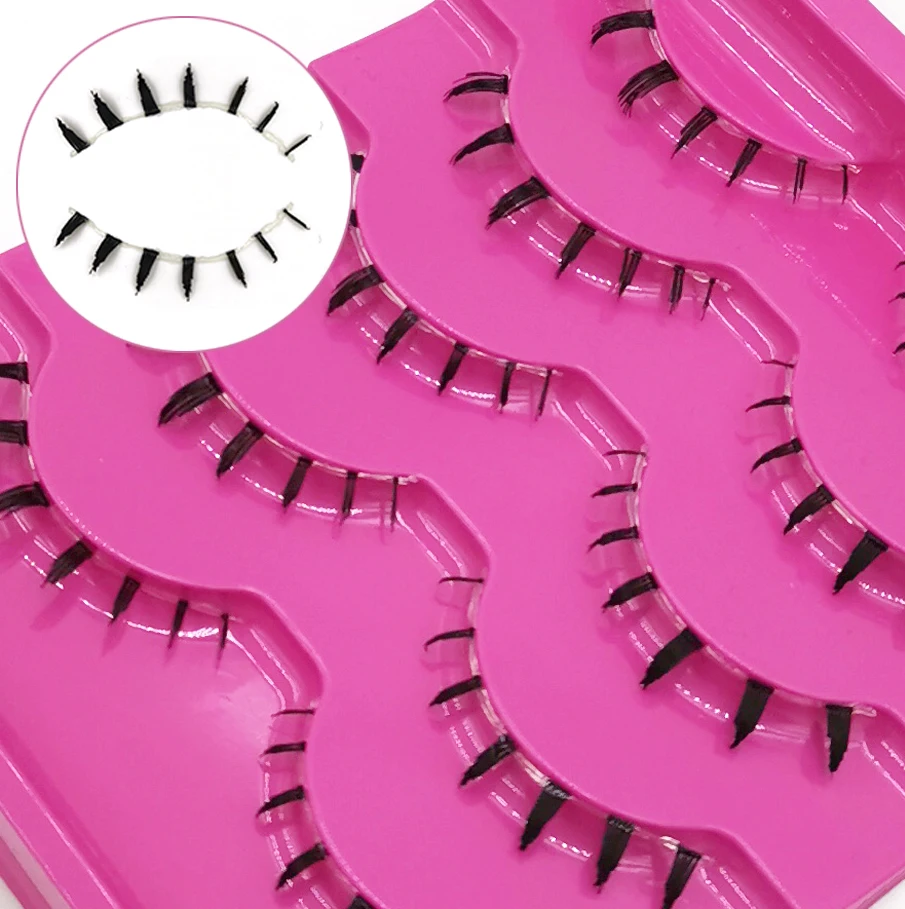 ICYCHEER 5 Pairs Black  Lower False Eyelashes Under Bottom Fake Eye Lash... - $29.43