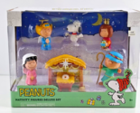 Peanuts Charlie Brown Deluxe Nativity Scene Christmas Figure Play Set De... - $32.67