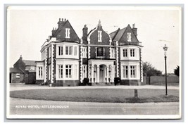 Royal Hotel Attleborough Norfolk England B&amp;W WB Postcard Y12 - $4.90