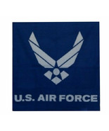 22&quot;X22&quot; Blue U.S. Air Force Wings Seal Emblem Military Bandanna - £11.79 GBP