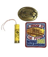 Vintage BSA 1993 National Scout Jamboree Lot Patch Belt Buckle Shell Con... - €12,06 EUR