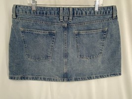 Wild Fable Women&#39;s Patch 03 Blue Denim Mini Skirt Size 18 - £9.86 GBP