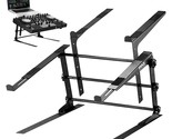 Pyle Portable Dual Laptop Stand - Standing Table with Adjustable Height,... - £56.88 GBP