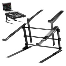 Pyle Portable Dual Laptop Stand - Standing Table with Adjustable Height,... - £56.48 GBP