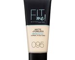 Myb Fitme 110 Mp Fndtn Po Size 1z Maybelline Fit Me Matte+poreliss Found... - $31.35