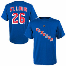 New York Rangers NHL Reebok Center Ice St. Louis #26 Blue Jersey T-Shirt... - £13.27 GBP