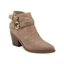 G by Guess Women Block Heel Ankle Booties Dustyn Size US 9.5M Beige Faux Leather - £30.93 GBP