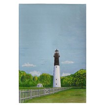 Betsy Drake Hunting Island Lighthouse Guest Towel - £27.62 GBP