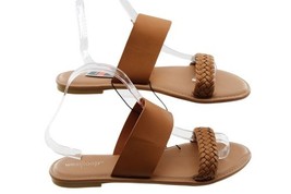 Women Sandals West Loop Women’s Brown Double Band Cushioned Insole  Size... - $12.76