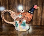 Vintage 1990 Fitz And Floyd Holiday Pheasant Teapot - $165.75