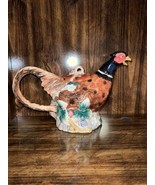 Vintage 1990 Fitz And Floyd Holiday Pheasant Teapot - £152.30 GBP