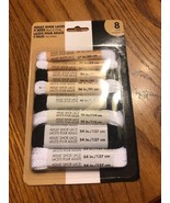 8PK ADULT SHOE LACES 4 SIZES 27&quot;, 36&quot;, 45&quot;, 54&quot; FLAT BLACK/WHITE - €5,93 EUR