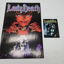 Lady Death Between Heaven And Hell Part III Comic Book And Trading Card - $14.84