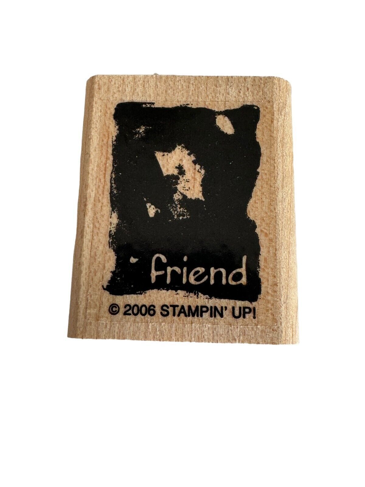Primary image for Stampin' Up Rubber Stamp Friend Abstract Smudge Friendship Card Making Small