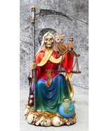 Ebros Rainbow Robe All Powers Holy Death Santa Muerte Skeleton DOD Figurine - €38,52 EUR