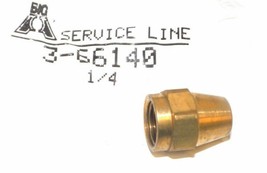 Big A Service Line 3-66140 Brass Long Nut 1/4&quot; - £10.16 GBP