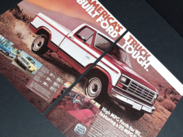 1981 Ford Pickup F-Series Built Tough Trucks Vtg Magazine Cut Print Ad (... - £7.98 GBP