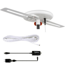 Omni-directional HDTV Digital 4K Amplified Outdoor TV Antenna HD VHF 40f... - £32.84 GBP+