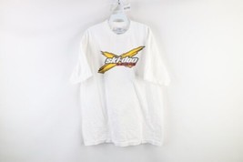 Vintage Ski Doo Snowmobile Mens XL Spell Out RevXP Short Sleeve T-Shirt White - £34.81 GBP