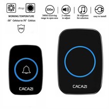 300M Wireless Doorbell, Long-Distance Wireless Villa Home Doorbell, Call... - £17.28 GBP