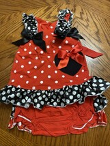 Infant Baby Girl Polka Dot Ruffles Sun Dress Outfit size 3 mos - $137.74 MXN