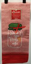 Silent Night Jar Embroidered 28&quot; Christmas Holiday Kitchen Tea Towel Kay... - €4,24 EUR